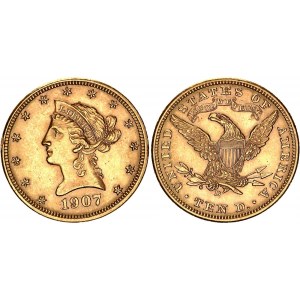 United States 10 Dollars 1907 D