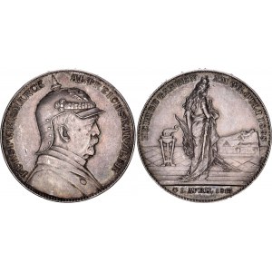 Germany - Empire Silver Medal Death of Otto von Bismarck 1898