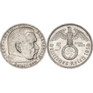 Germany - Third Reich 5 Reichsmark 1936 F