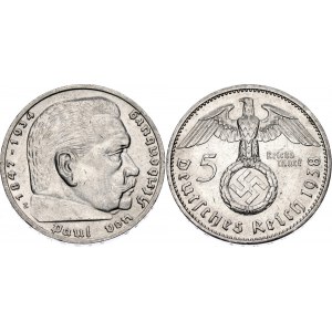 Germany - Third Reich 5 Reichsmark 1938 E