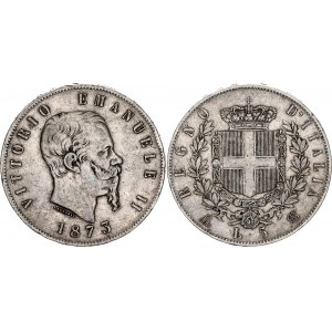 Italy 5 Lire 1873 M NB