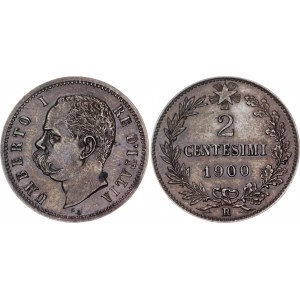 Italy 2 Centesimi 1900 R