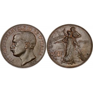 Italy 10 Centesimi 1911 R
