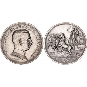 Italy 2 Lire 1917 R