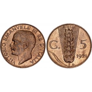 Italy 5 Centesimi 1921 R