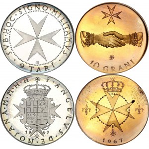 Order of Malta Annual Proof Set of 2 Coins 1967