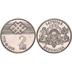 Latvia 2 Lati 1993