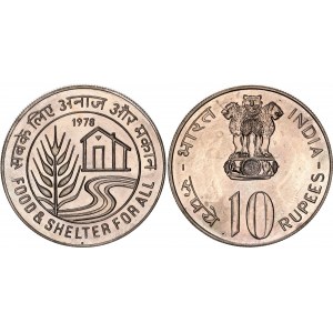 India 10 Rupees 1978