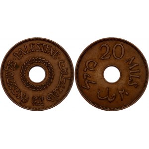 Palestine 20 Mils 1944