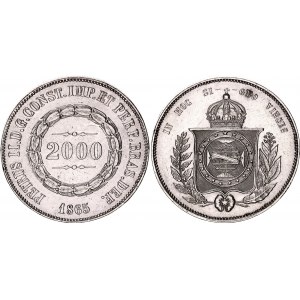 Brazil 2000 Reis 1865