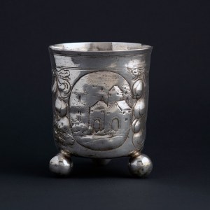 Heinrich Gottfried Anton Hammon (active 1682 - 1723), Baroque goblet, Nuremberg 17th/18th century.