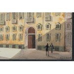 Augusto Zucoli, Italy 19th century (Posillipo school), Neapolitan residences, mid-19th century.