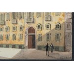 Augusto Zucoli, Italien 19. Jahrhundert (Posillipo-Schule), Neapolitanische Wohnhäuser, Mitte des 19. Jahrhunderts.