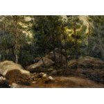 Wladyslaw Bakalowicz (1833 - 1903), Lesní krajina z oblasti Fontainebleau, 70. léta 19. století.
