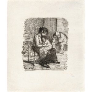 Théophile Alexandre Steinlen (1859 - 1923), Nędza (Misère lub Misery), 1896