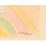Pablo Picasso (1881 - 1973), Colombe volant (à l'Arc-en-ciel). Flying Dove (to the Rainbow), 1952