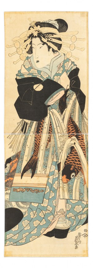 Eisen Keisai (1790-1848), Oiran [kurtyzana najwyższej rangi], przed 1845