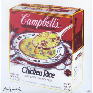 Andy Warhol, Campbell's Chicken Rice Soup Box