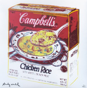 Andy Warhol, Campbell's Chicken Rice Soup Box