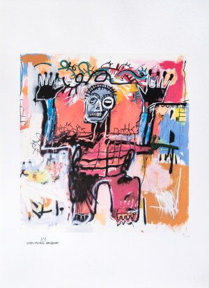 Jean-Michel Basquiat, Untitled (Black King Hands Up)