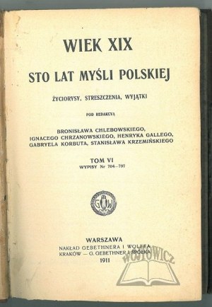 THE 19TH CENTURY. One hundred years of Polish thought.