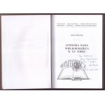 KORCZAK Lidia, (Autograf). Litewska Rada Wielkoksiążęca w XV wieku.