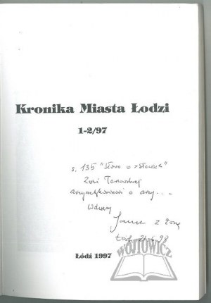 KRONIKA Miasta Łodzi. 1-2/97.