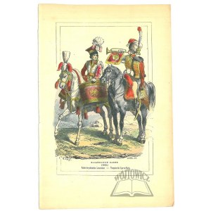 (WOJSKO). Kaiserliche Garde. (1812). Pauker der polnischen Lanzenreiter - Trompeter der Jaeger zu Pferde.