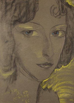 Stanisław Ignacy Witkiewicz Witkacy, Portret Janiny Turowskiej-Leszczyńskiej, 1931