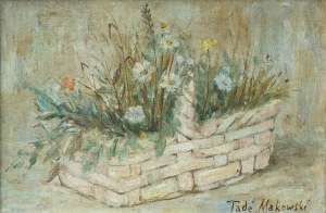 Tadeusz Makowski, Polne kwiaty w koszyku, ok. 1915–1917