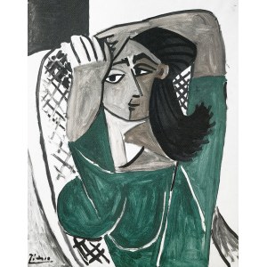 Pablo Picasso (1881-1973), Frau kämmt ihr Haar