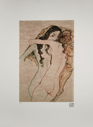 Egon Schiele (1890-1918), Dwie kobiety w objęciach
