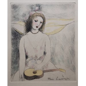 Marie Laurencin (1883-1956), Mädchen mit Gitarre, 1946