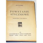 SLIWIŃSKI- POWSTANIE STYCZNIOWE wyd.1920 viazanie Zjawiński