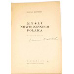 DMOWSKI - MYŚLI NOWOCZESNEGO POLAKA wyd. konspracyjne, 1943