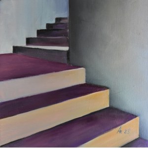 Anna KOŁAKOWSKA (b. 1982), Violet staircase, 2023