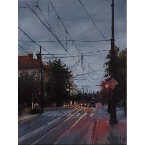 Weronika GRADZIK (b. 2002), Evening in the City, 2023