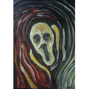 Viktor STADNICHENKO (geb. 1990), Schrei, basierend auf dem Gemälde von E. Munchs Gemälde Schrei, 2010