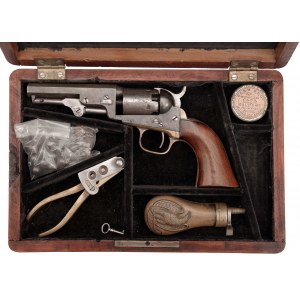 Perkusní kapesní revolver Colt model 1849 v kazetě