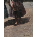 Two Girls with Baskets, Tivadar Josef Mousson