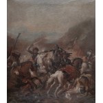 Two Battle Scenes, Antonio Maria Marini (attributed)