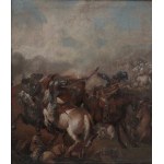 Two Battle Scenes, Antonio Maria Marini (attributed)
