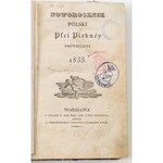 NOWOROCZNIK POLSKI PŁCI PIĘKNEY POŚWIECONY, Warszawa, 1833