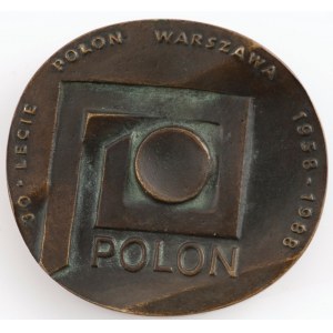 MEDAL 30 LAT ZJEDNOCZONYCH ZAKŁADÓW URZĄDZEŃ JĄDROWYCH POLON, 1988