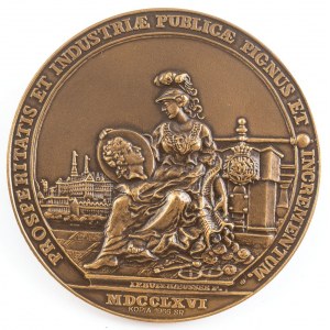 MEDAL, REFORMA MONETARNA STANISŁAWA AUGUSTA, 1766, kopia 1966