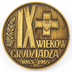 MEDAL, IX WIEKÓW GRUDZIĄDZA, 1965