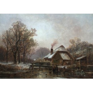 Adolf Stademann (1824 Munich - 1895 there), Winter Homestead