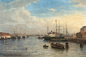 Friedrich Ernst Morgenstern (1853 Frankfurt nad Menem - 1919 tamże), Port w Szczecinie, 1878