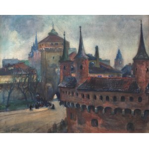 Teodor Grott (1884 Częstochowa - 1972 Kraków), Barbakan, 1917