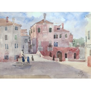 Julian Fałat (1853 Tuligłowy - 1929 Bystra), Campo dei Gesuiti in Venedig